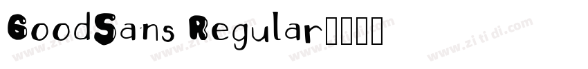 GoodSans Regular字体转换